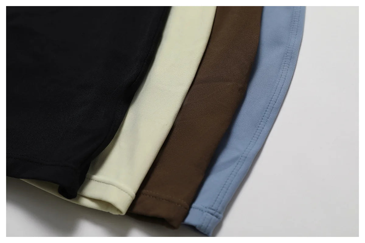 Zipper long sleeve Elastic One-Piece gym workout Bodysuit