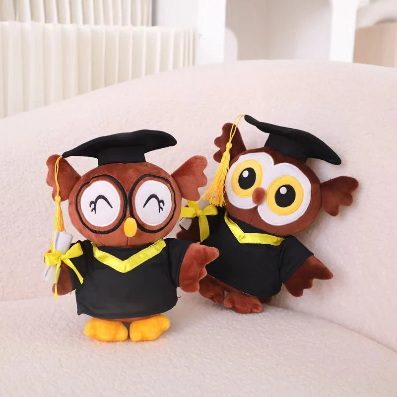 Graduate Doctor Capybara Owl Bear Plush soft Toy