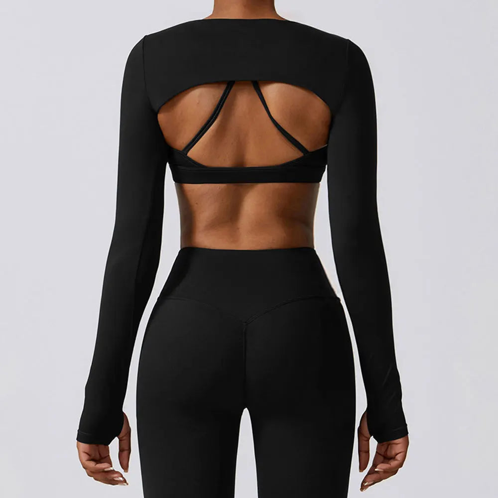 Long Sleeved Fitness Gym Top