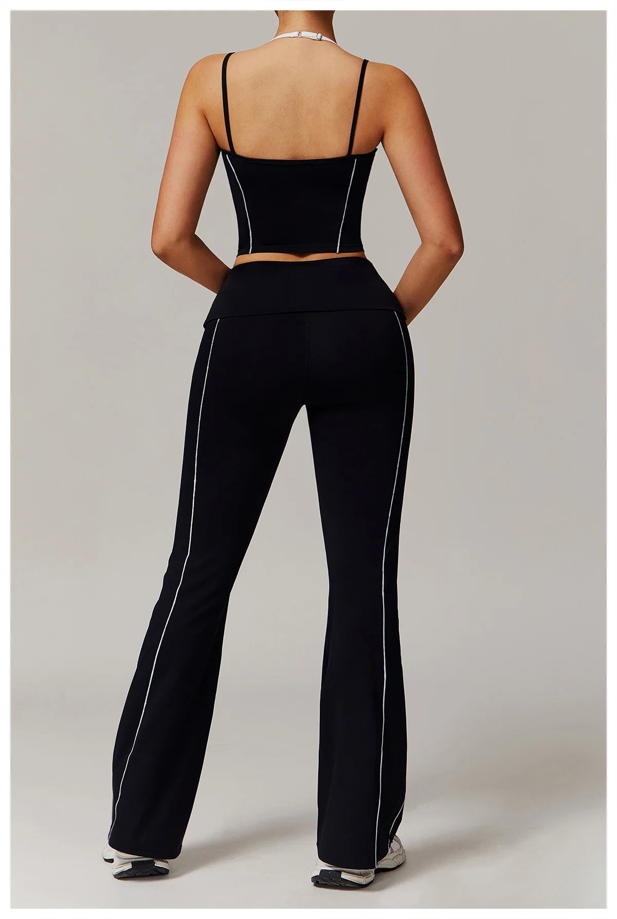 Bra & Flared high waisted leggings set