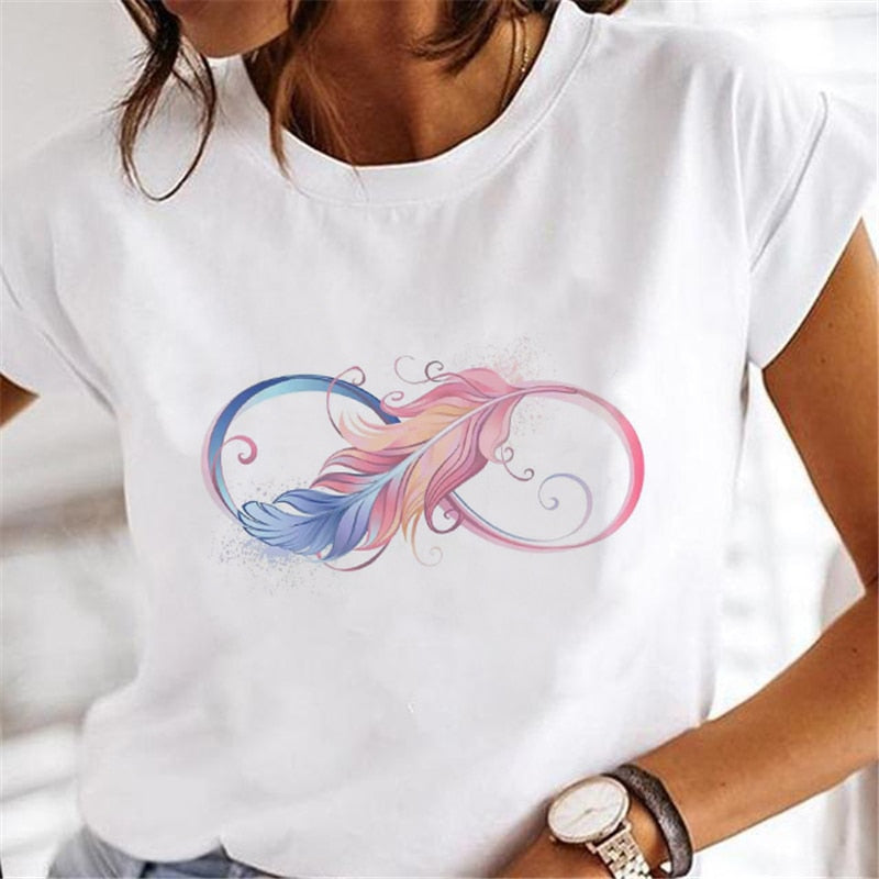 New Women nature print T-shirts