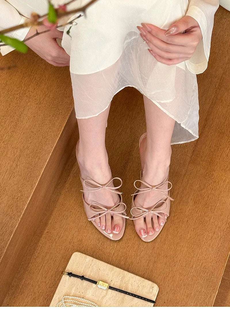 Open Toe Butterfly-knot High Heel Sandals
