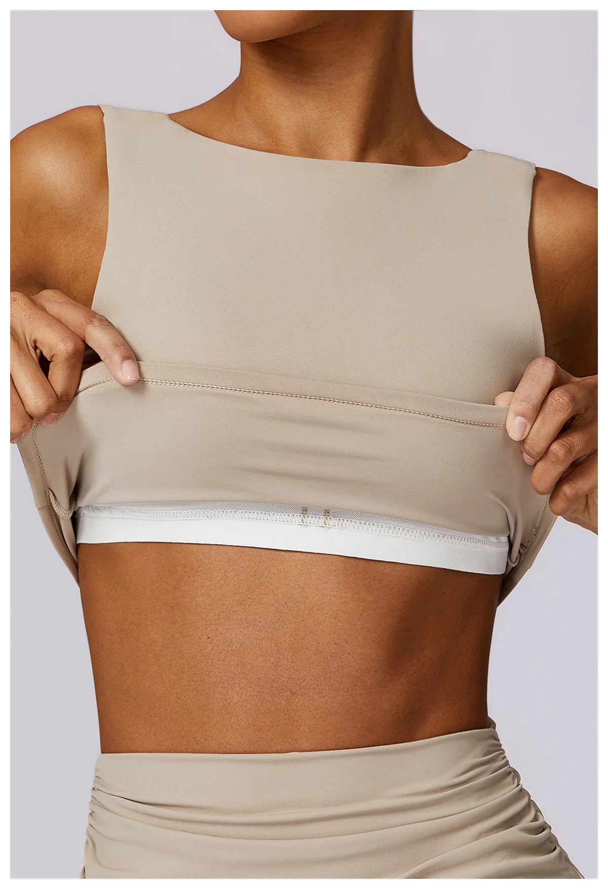 High Strength Shockproof gym workout Crop Top