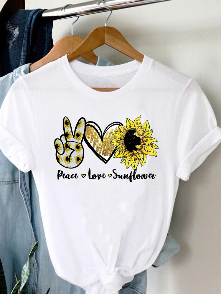 Summer Short Sleeve Print Graphic T Shirt