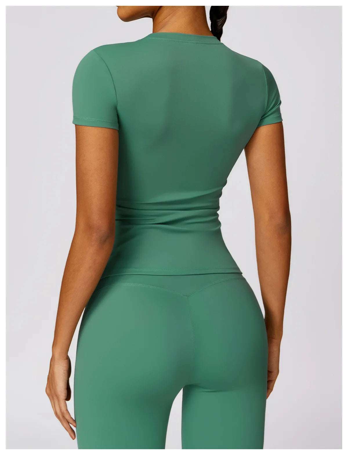 Seamless Short Sleeve Yoga Gym Top