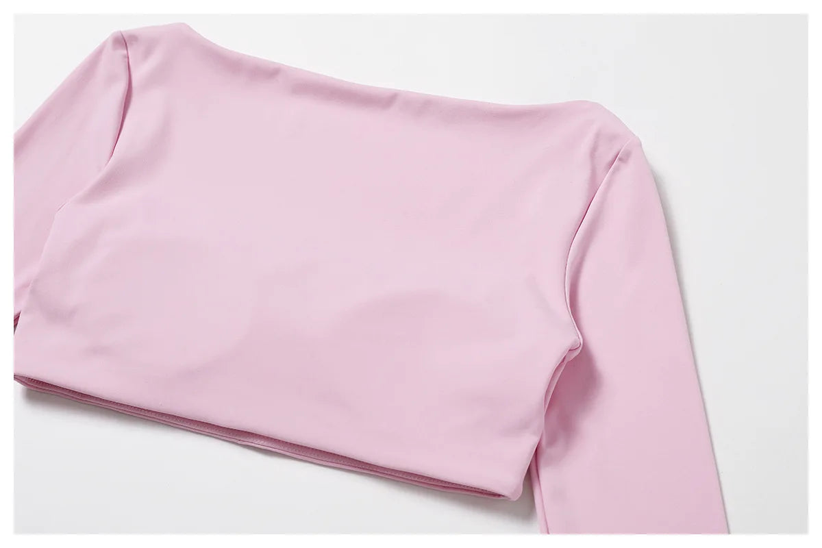 Long sleeved Fitness Gym Workout Top