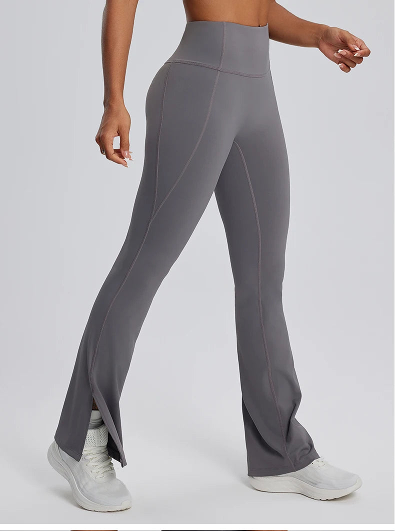 High waisted Flared gym workout Leggings