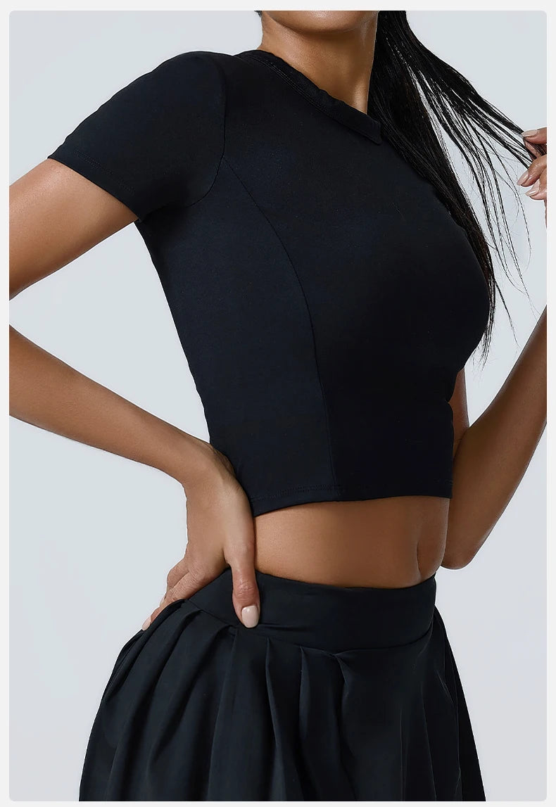 Workout Short Sleeve Yoga gym top