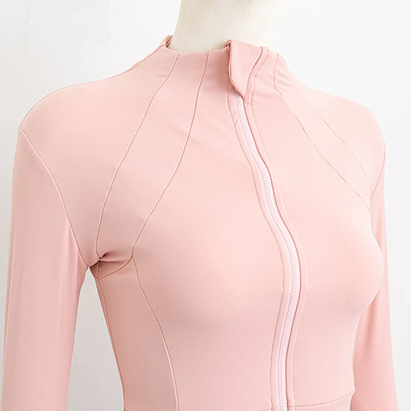 Long-sleeved zipper Fitness Running gym Top Jacket