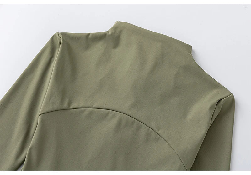 Long-sleeved zipper Fitness Running gym Top Jacket