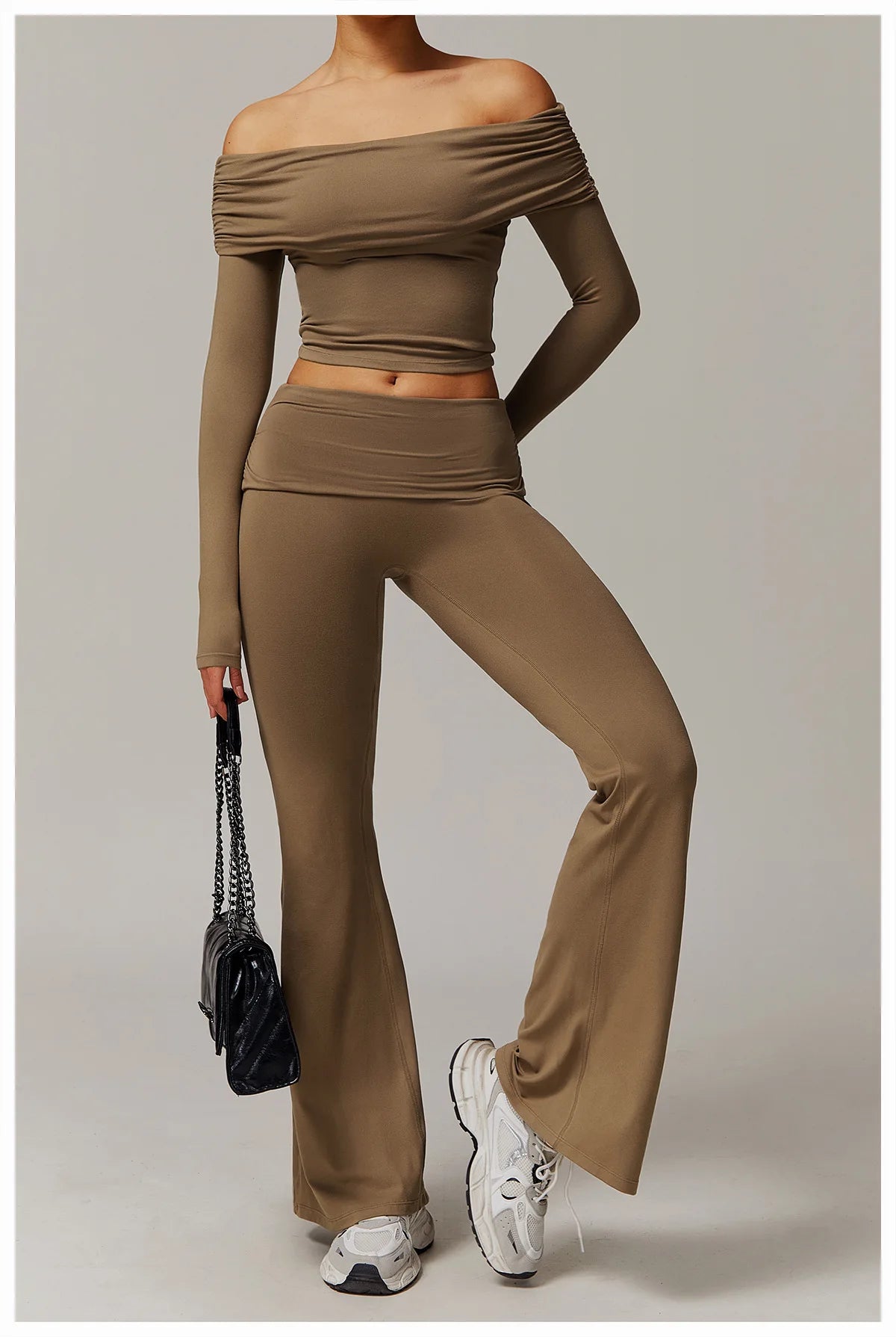 Bell-bottoms wide leg fitness Sport Leggings