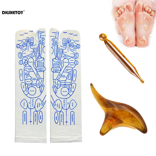 Foot Massage Acupuncture Point Socks with Point Tool