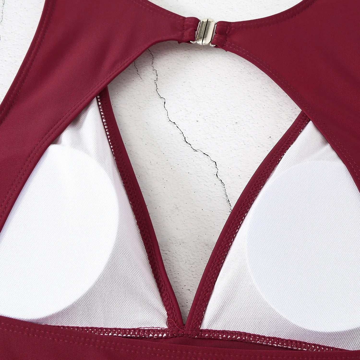 Ruffle plunge One Piece skirt dress Swimsuit