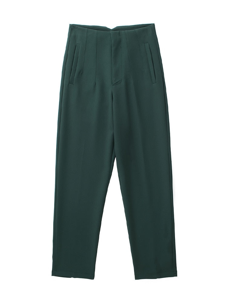 Women Fashion Seam Detail Office Wear Pants as picture 2