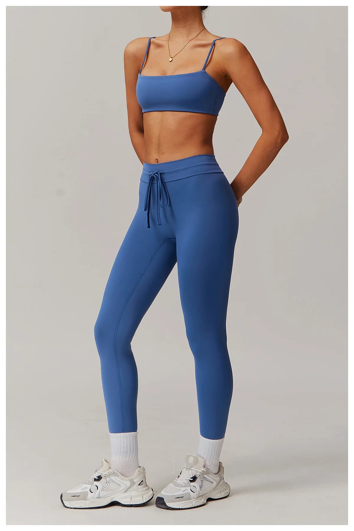 Drawstring High Waist Fitness Leggings
