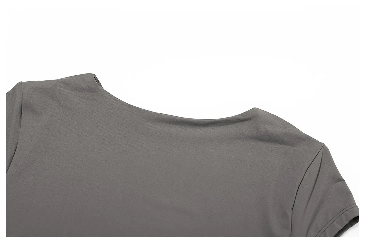 Short Sleeve Gym Workout Gym crop Tops