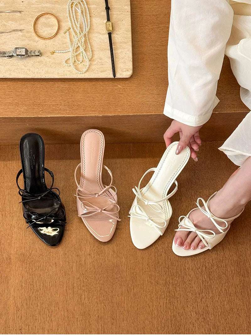 Open Toe Butterfly-knot High Heel Sandals