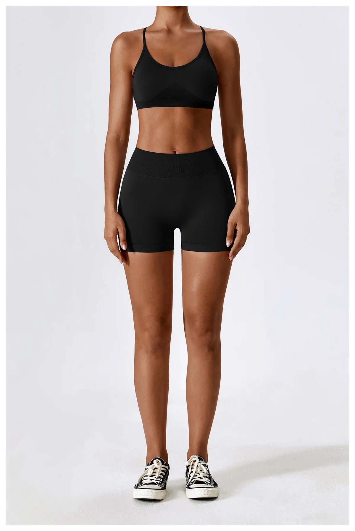 Seamless Yoga Gym 2 Piece shorts and bra Set