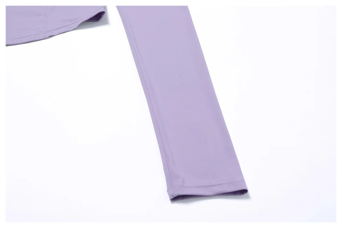 Long Sleeve Zipper Solid color Gym Workout jacket