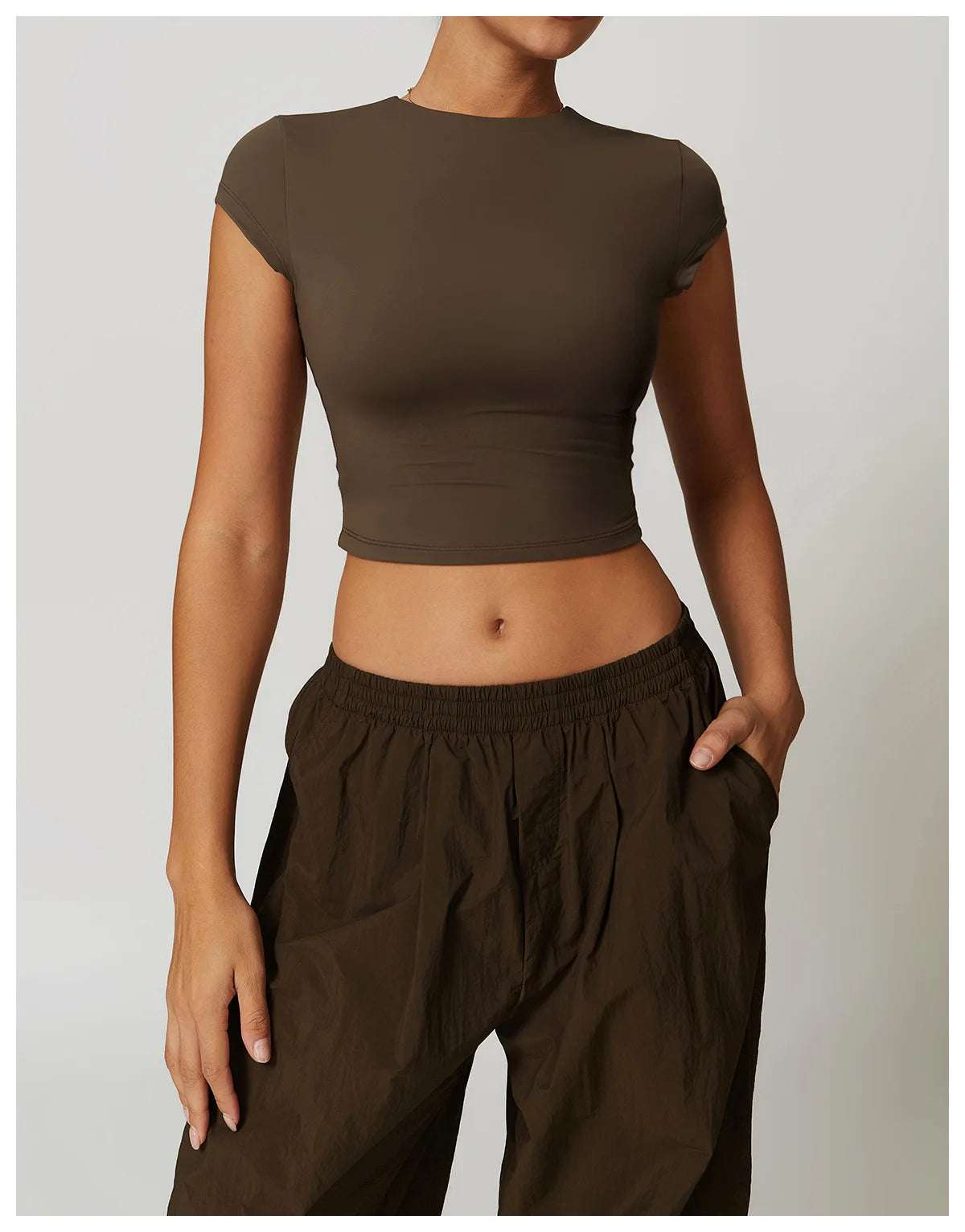 Short Sleeve Gym Workout Gym crop Tops