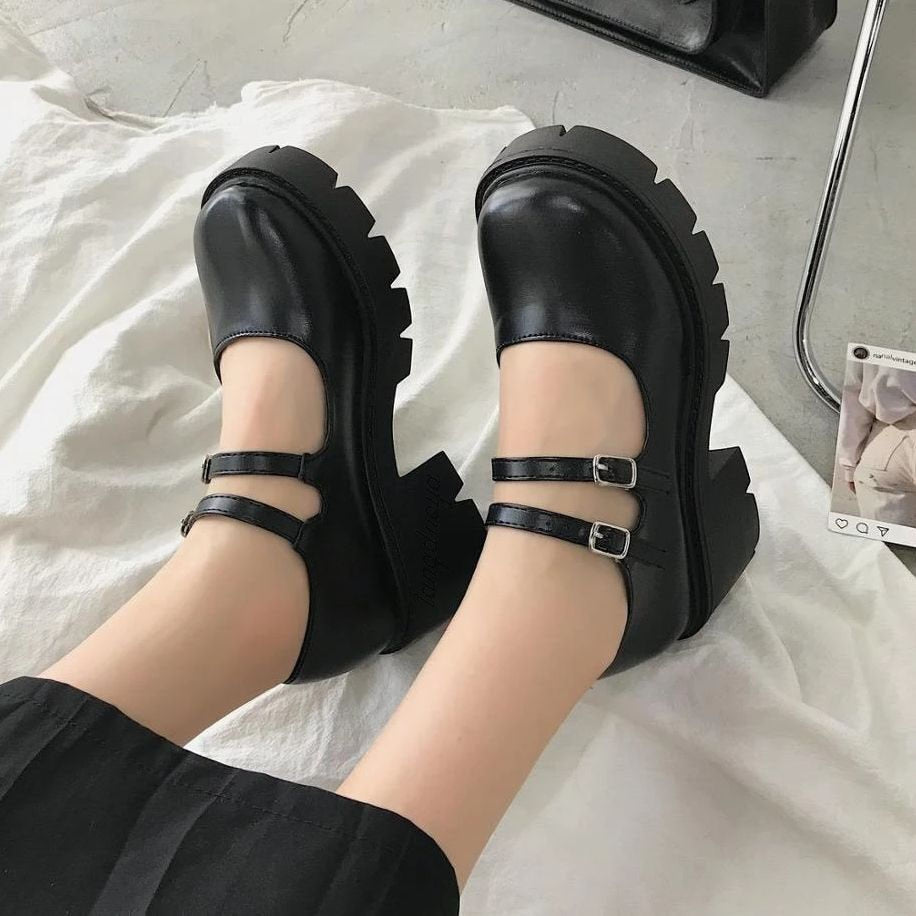 Women mary janes platform Lolita shoes