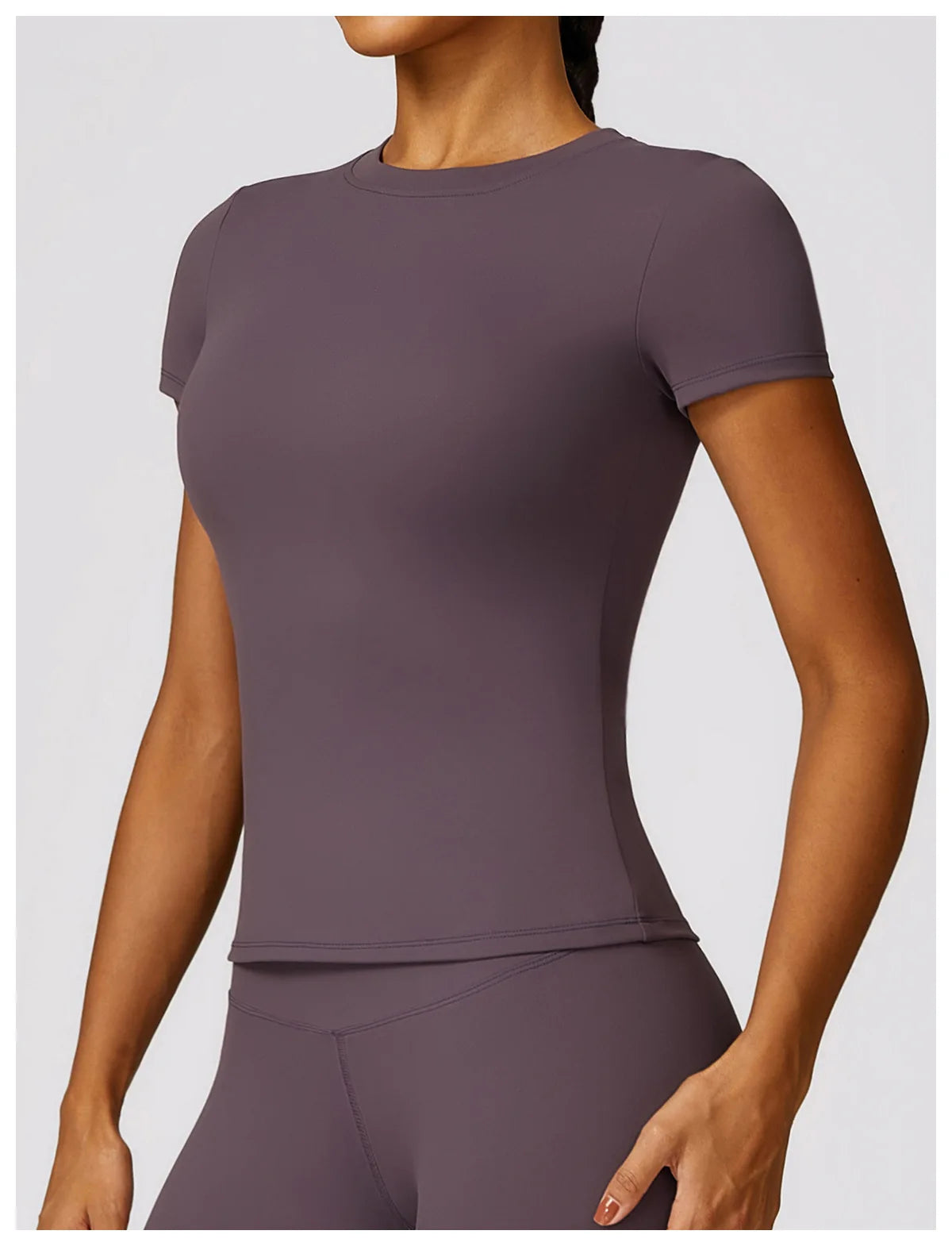 Seamless Short Sleeve Yoga Gym Top