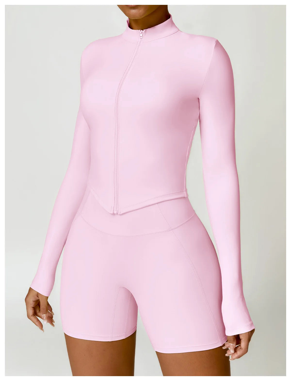 Long sleeved zipper Gym Workout jacket