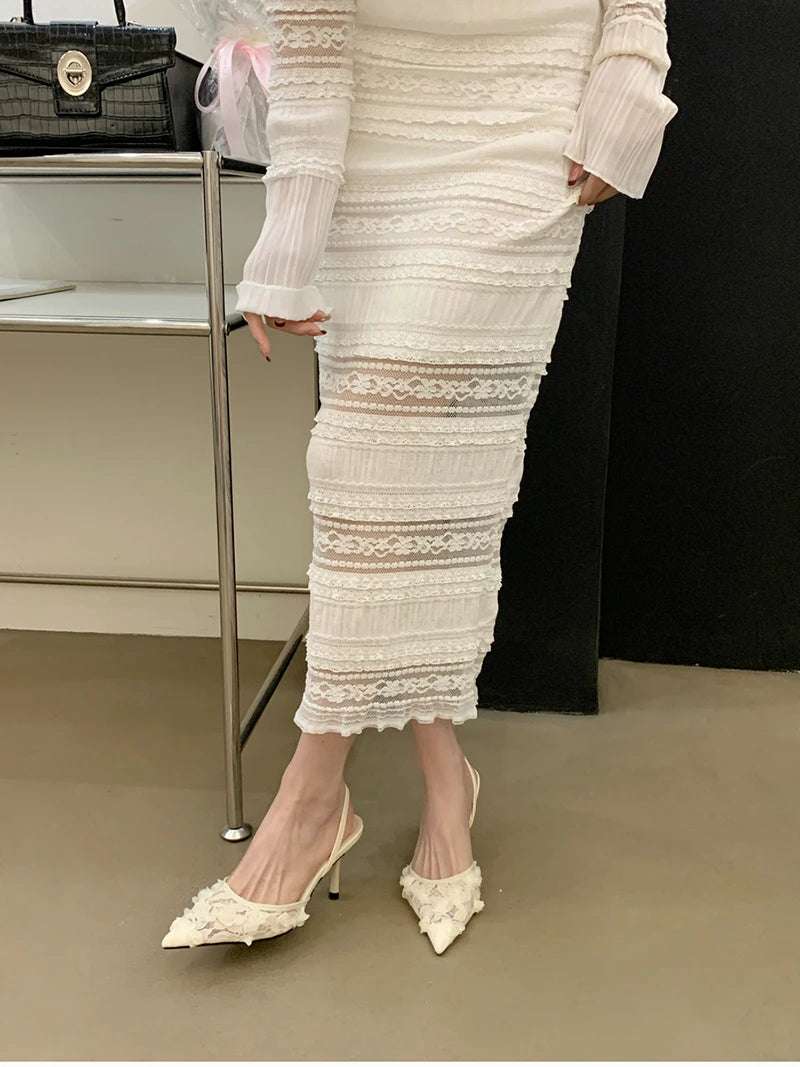 Pointed Toe Slip On low heel Shoes