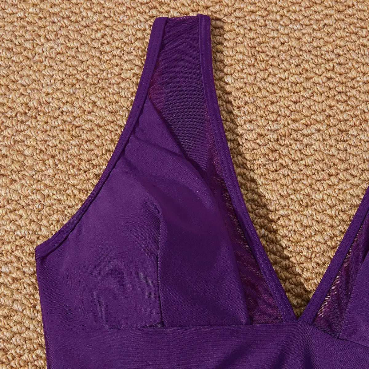 Low Back mesh One Piece Swimsuit