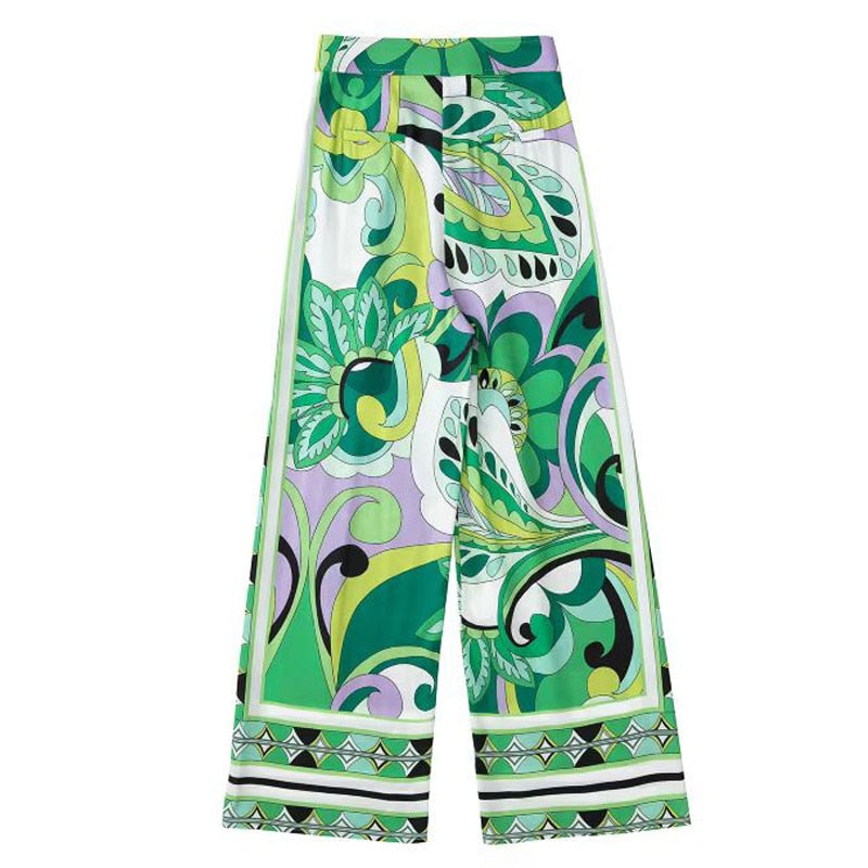 Women Vintage Long Sleeve Top pants B