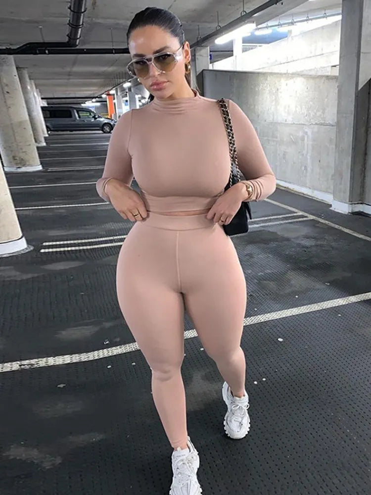 Women Sport Fitness Two Piece Set