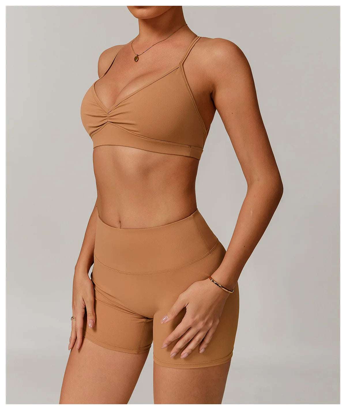 Shoulder Straps Fitness Sports Bra