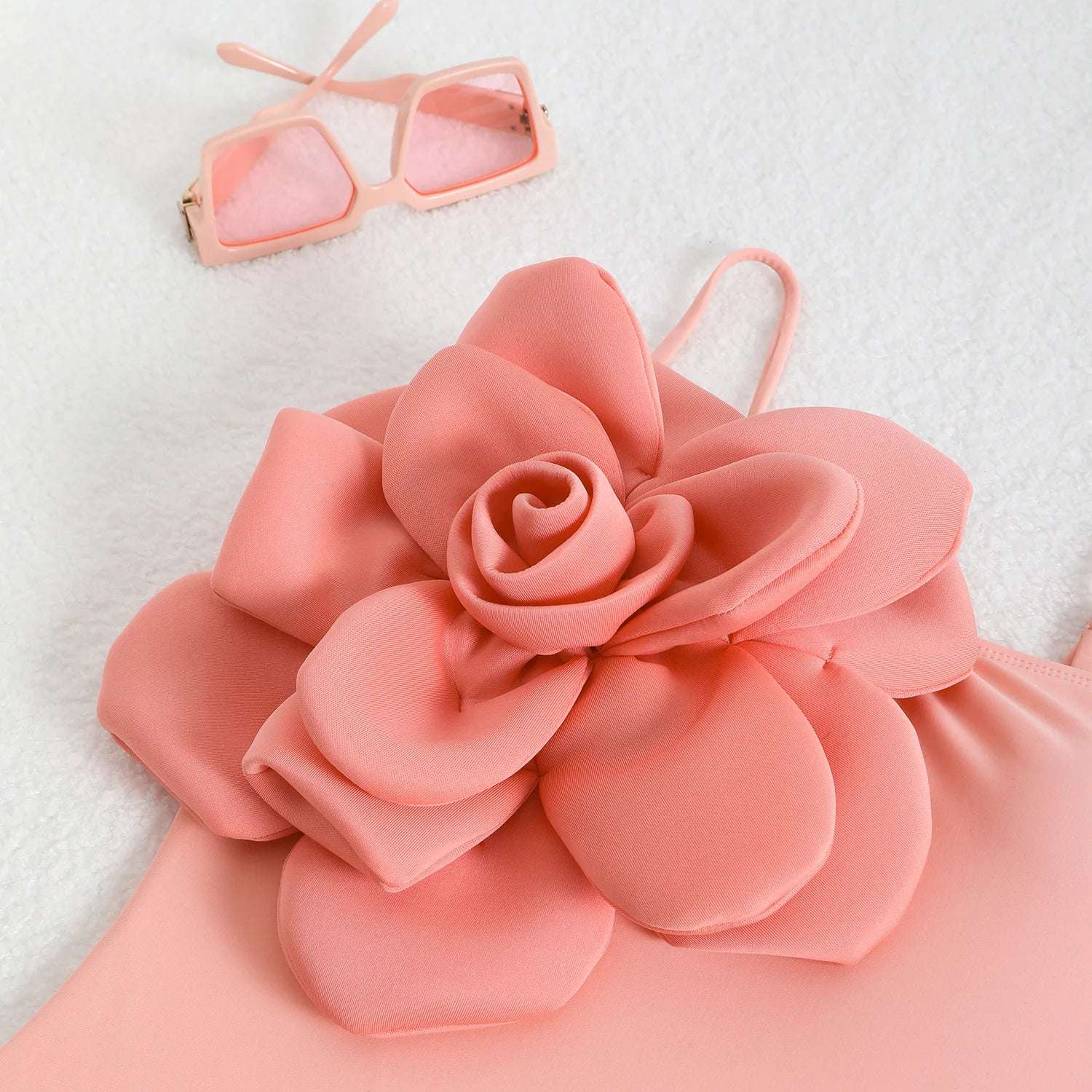 3D Flower One Piece Swimsuit