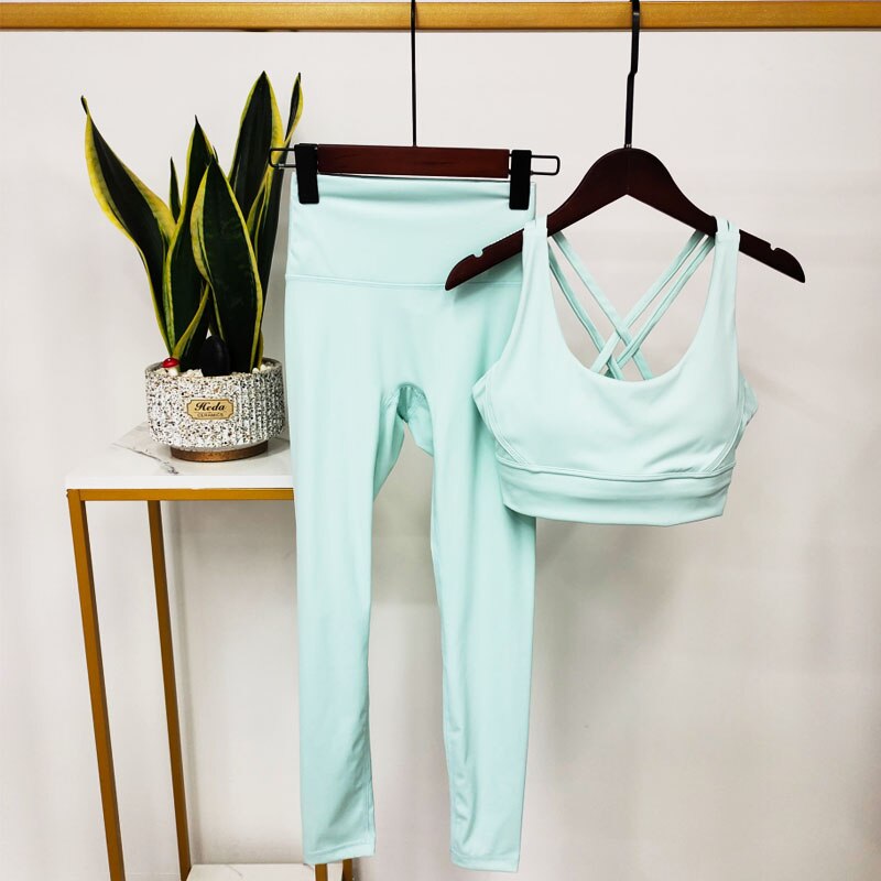 Noble Western Active Wear Women Yoga Set light Green Set