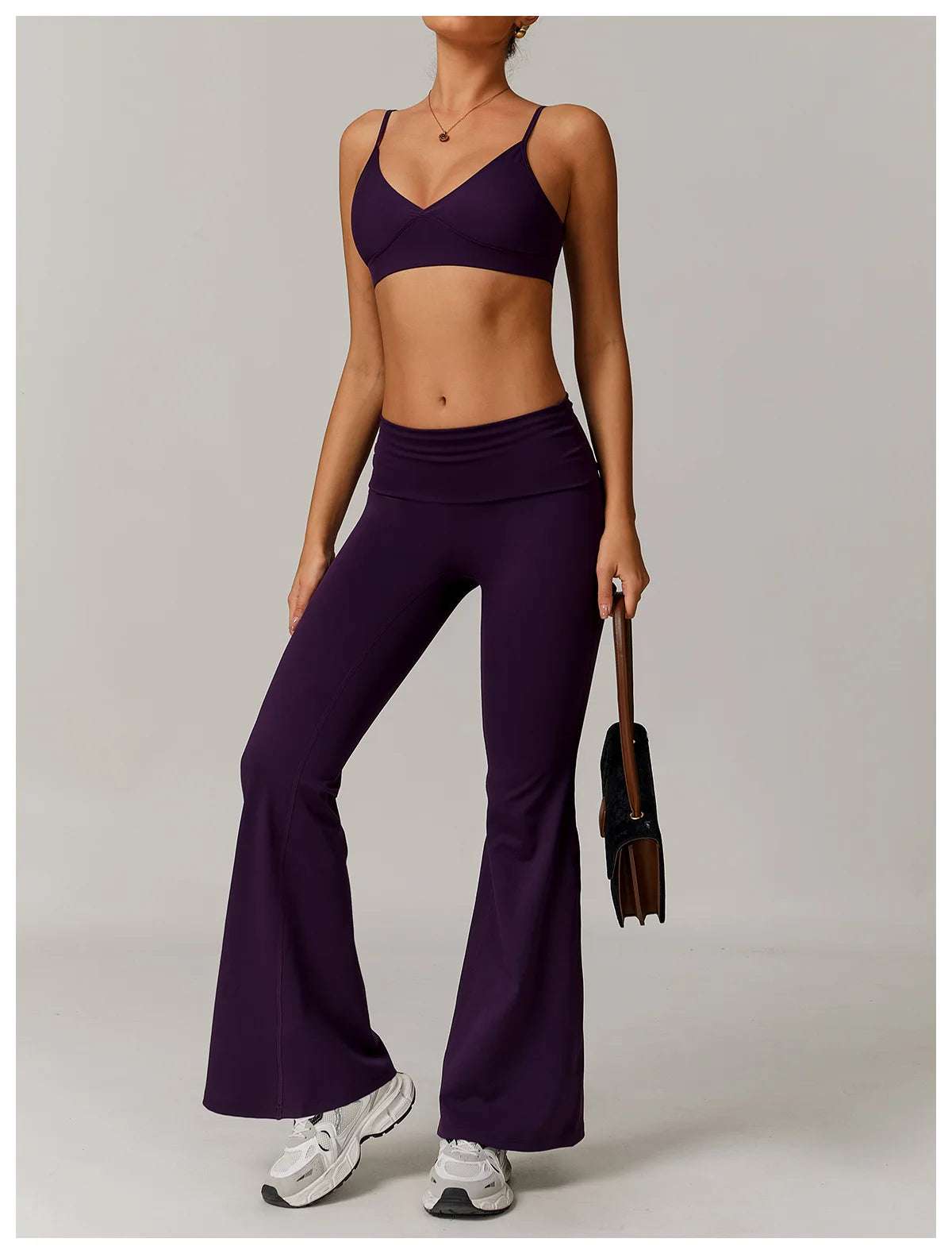 Bell-bottoms High Waist Wide Leg Fitness Workout Leggings