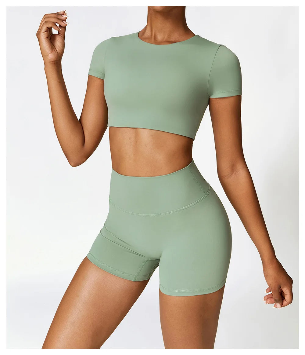 Seamless Yoga Workout Fitness Crop Top