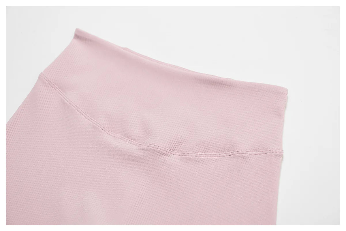 Ribbed Fitness Gym Workout Push Up Sports Bra & Leggings Set