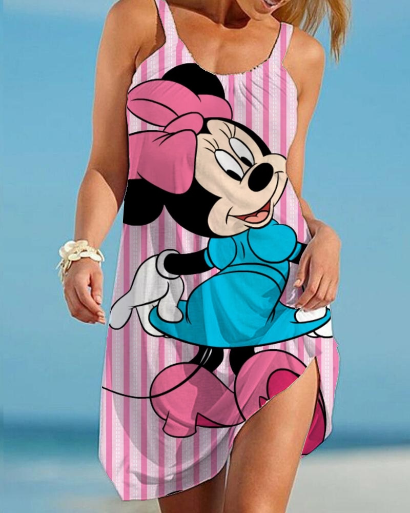 Casual Ladies Cartoon Character Dress AWZ3BD0083