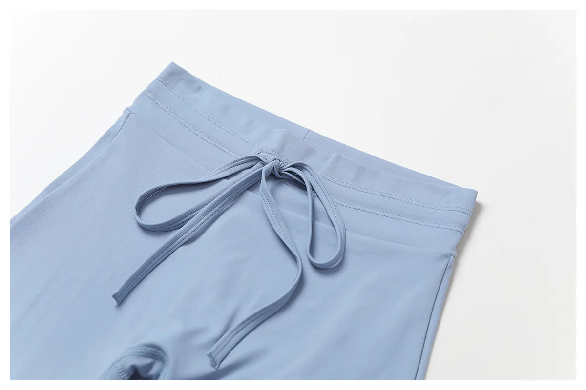 Wide Leg Bell-bottoms drawstring Sports Leggings