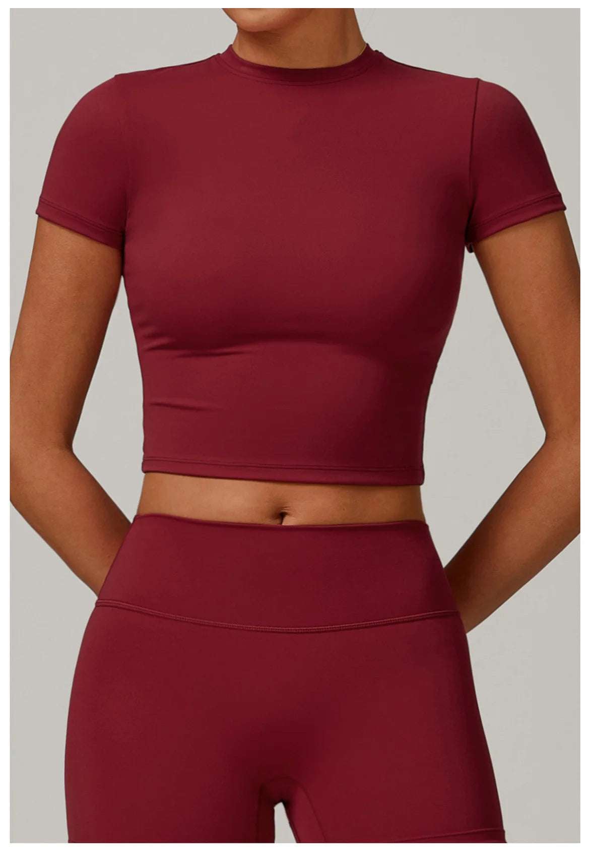 Short Sleeve round neck Yoga Gym Top