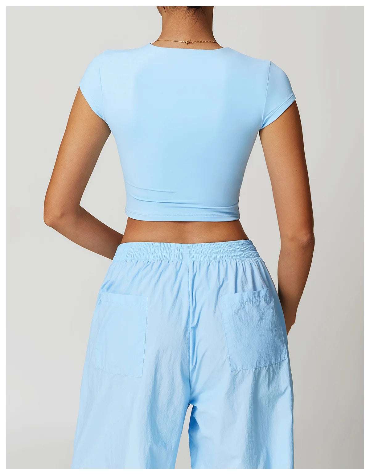 Short Sleeve Gym Workout Gym crop Tops