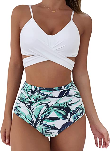 New High Waist Push Up Brazilian Bathing Suits B4087WL