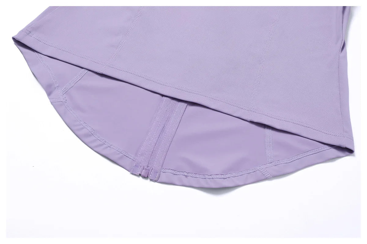 Long Sleeve Zipper Solid color Gym Workout jacket