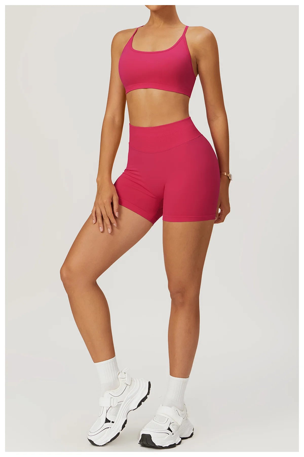 Cross Strap High Support Impact Sports Gym Bralette