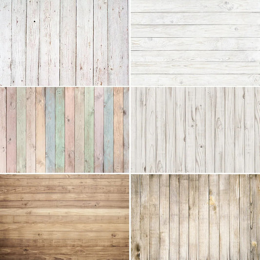 White Wooden Photography Backdrop Hardwood