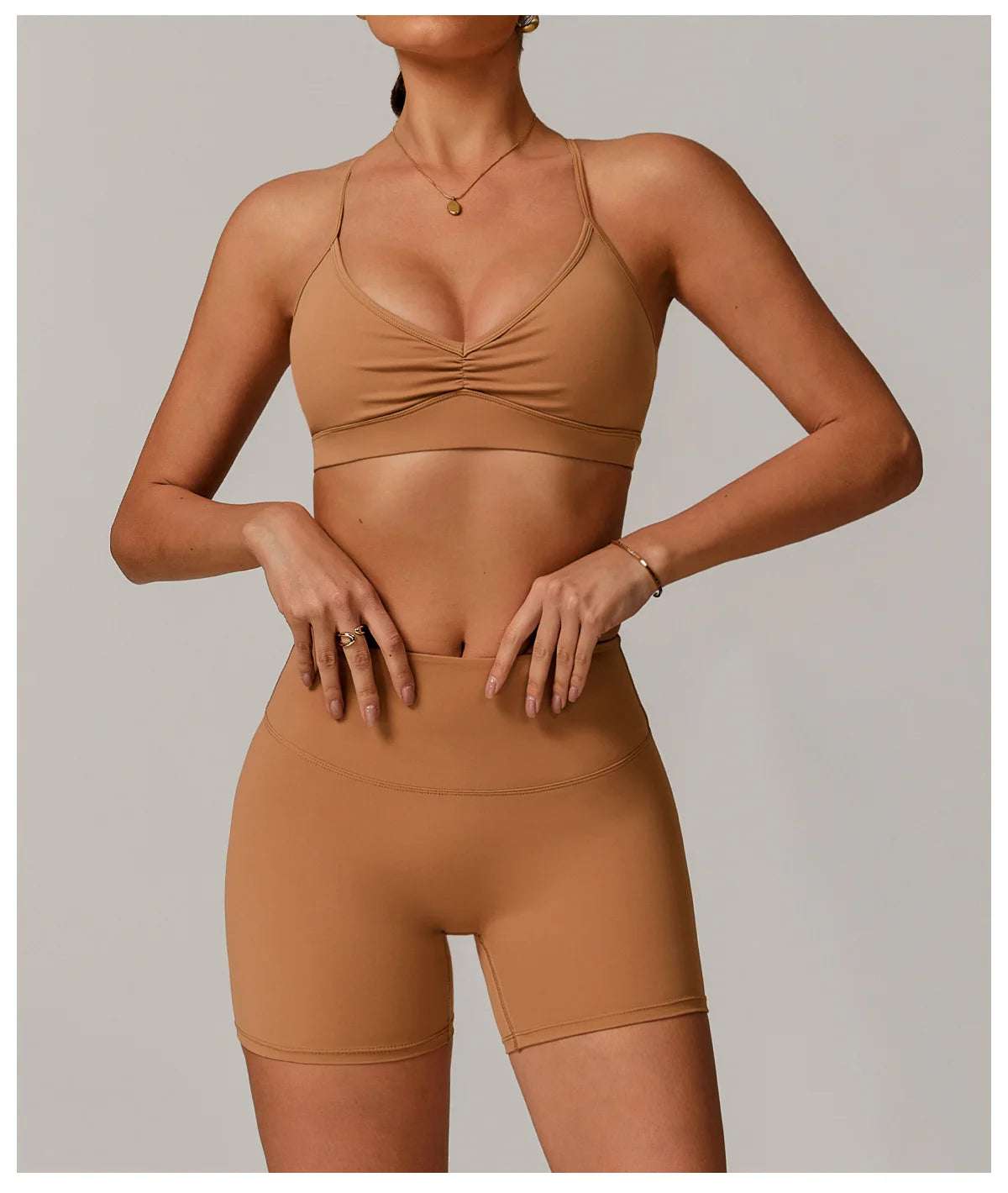 Shoulder Straps Fitness Sports Bra