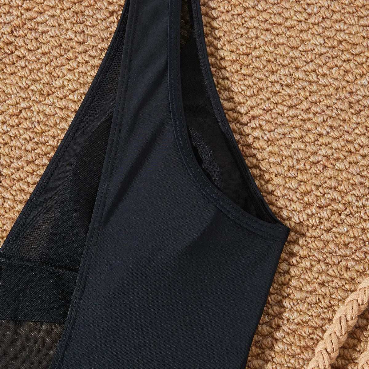 Low Back mesh One Piece Swimsuit