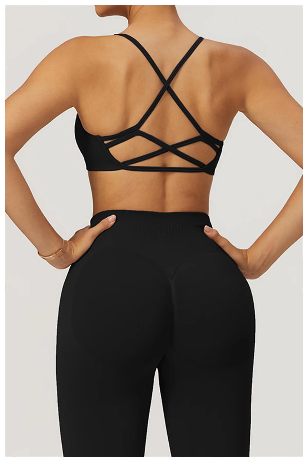 Cross Strap High Support Impact Sports Gym Bralette