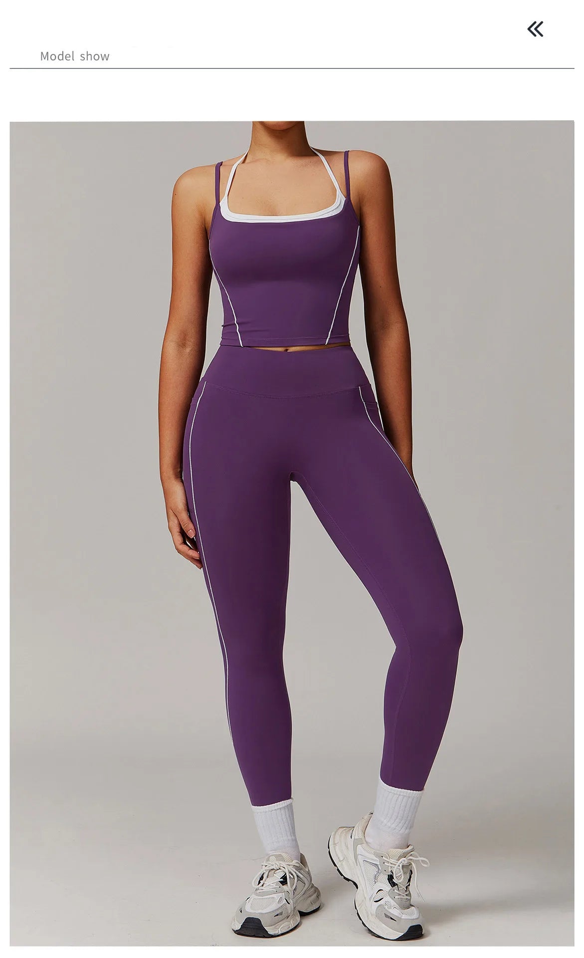 Bra & Flared high waisted leggings set