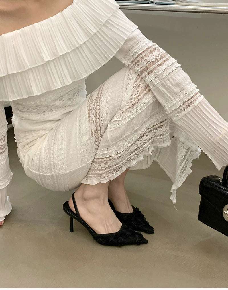 Pointed Toe Slip On low heel Shoes